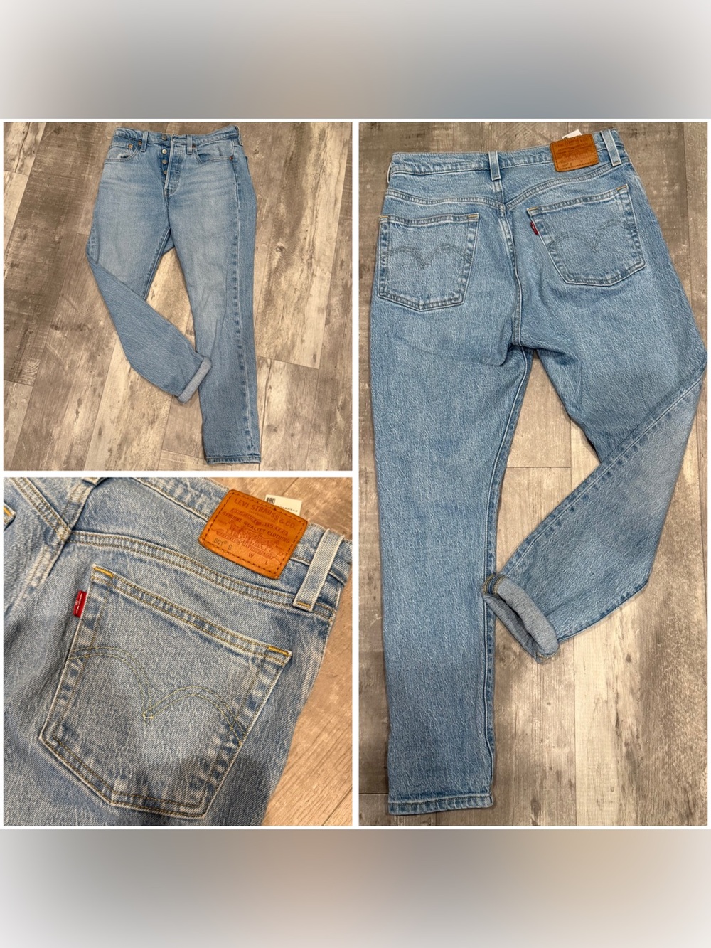 Women’s Levi’s High Rise 501s Skinny Jeans - Light Wash - Size 26 (W 26, L 28)